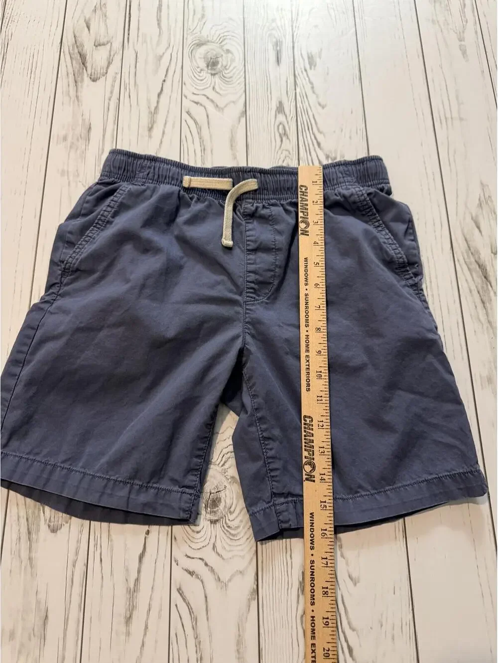 Old Navy Boys Large 10-12 Plus Relaxed Fit Shorts Blue Cotton